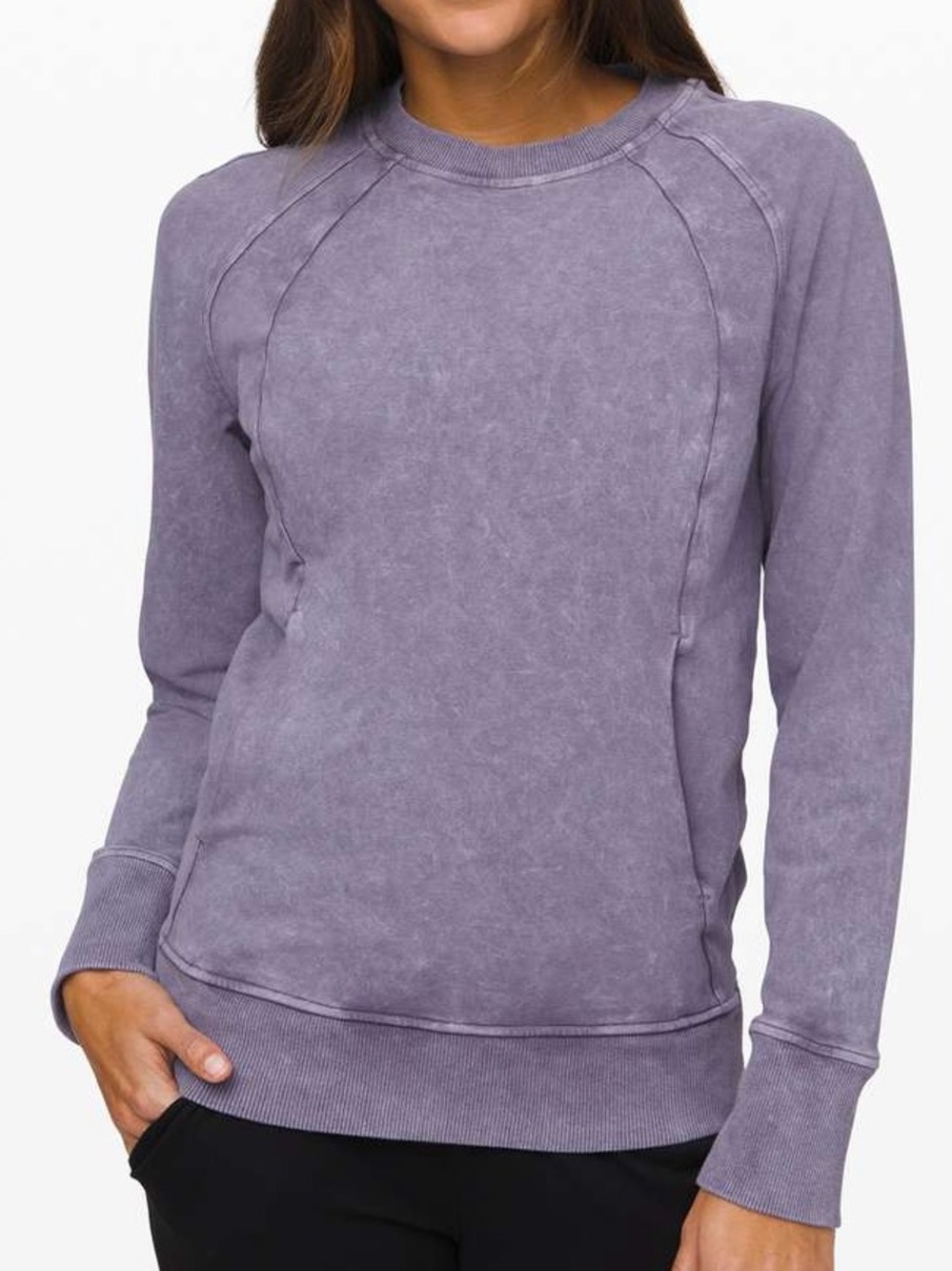 Lululemon Scuba Crew *Wash Washed Purple Quartz Size 6